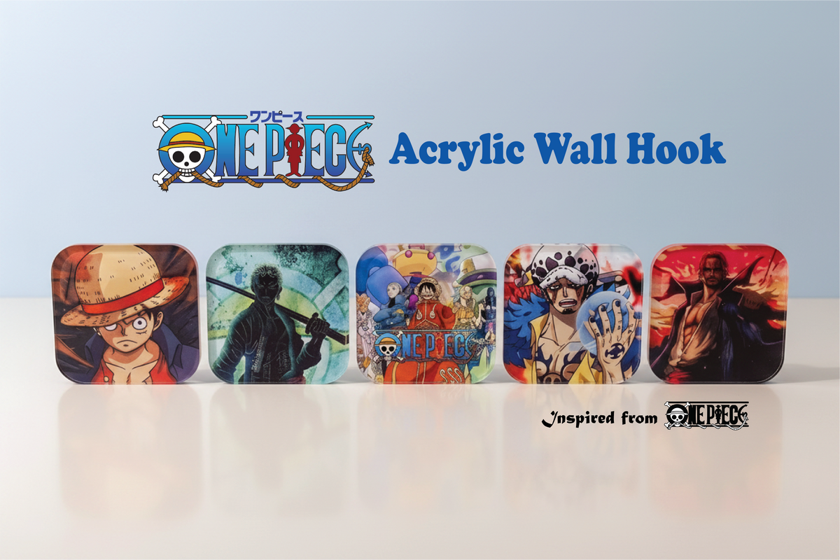 ONEPIECE Acrylic Wall Hook - Pack of 5