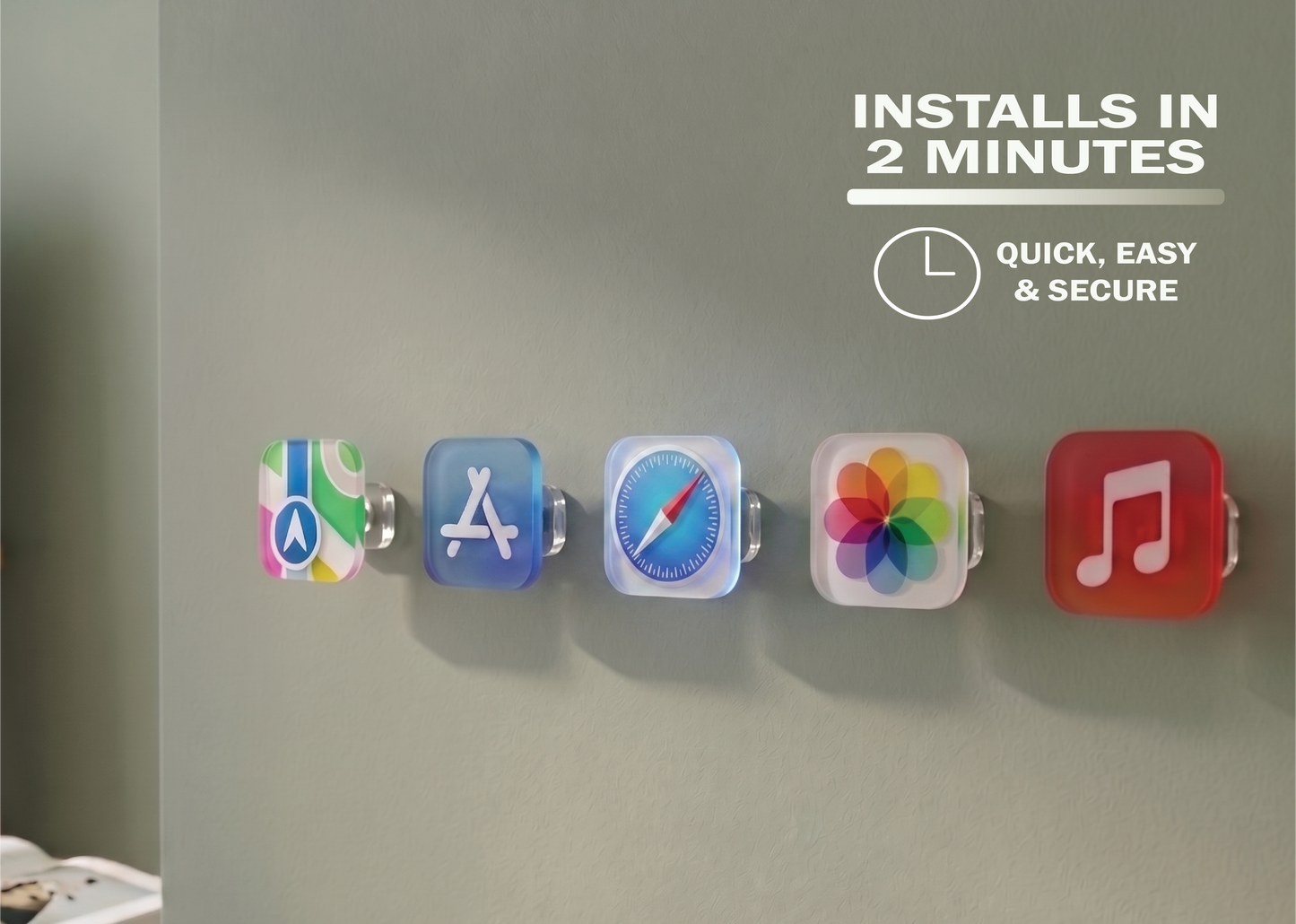 iOS Acrylic Wall Hook