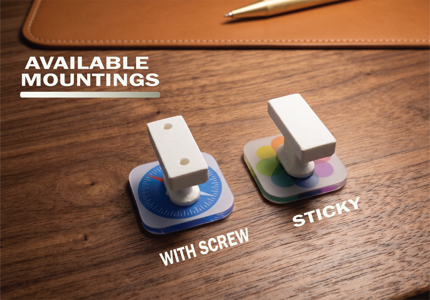 iOS Acrylic Wall Hook - Pack of 5