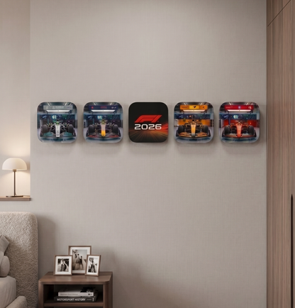 F1 2026 Acrylic Wall Hook - Pack of 5