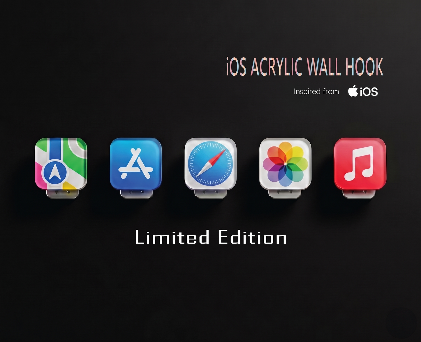 iOS Acrylic Wall Hook