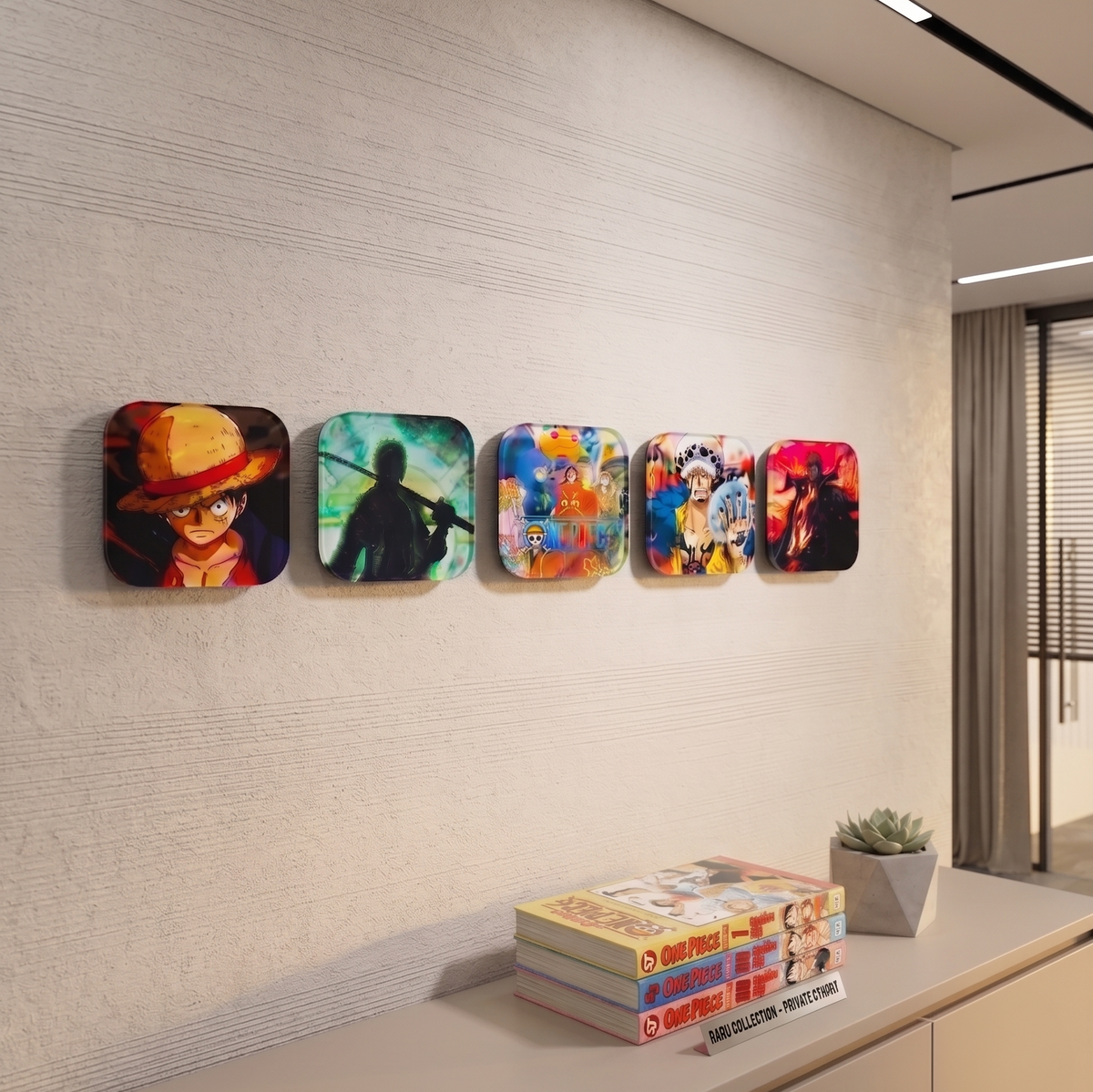 ONEPIECE Acrylic Wall Hook - Pack of 5